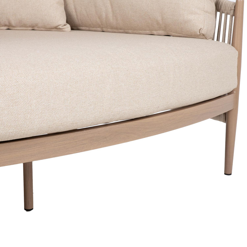 Sofa MEDINA 163,5x135xH71,5cm, beige - kuva 7