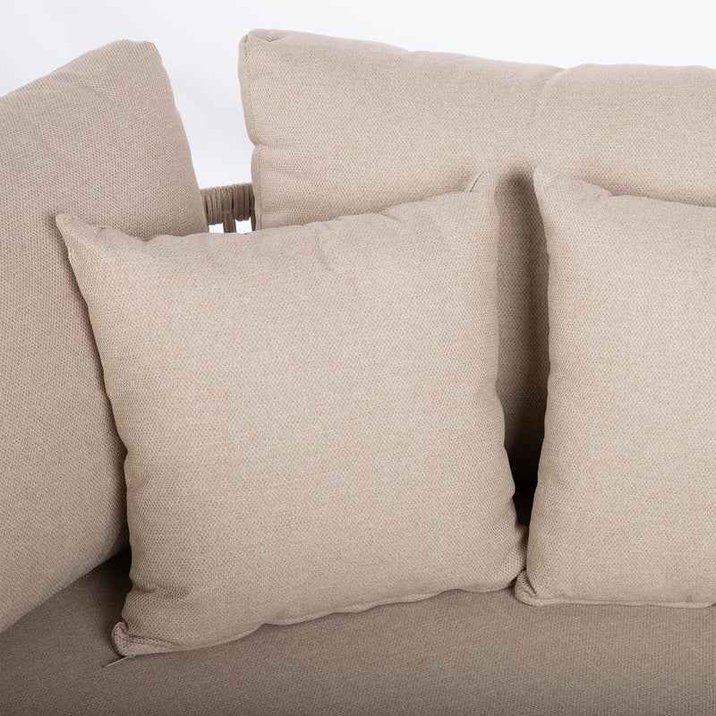 Sofa MEDINA 163,5x135xH71,5cm, beige - kuva 8