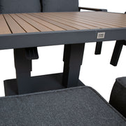 Garden furniture set PARKER 6-parts, grey - kuva 6