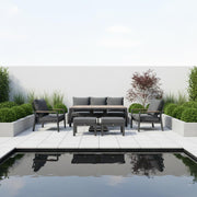 Garden furniture set PARKER 6-parts, grey - kuva 8