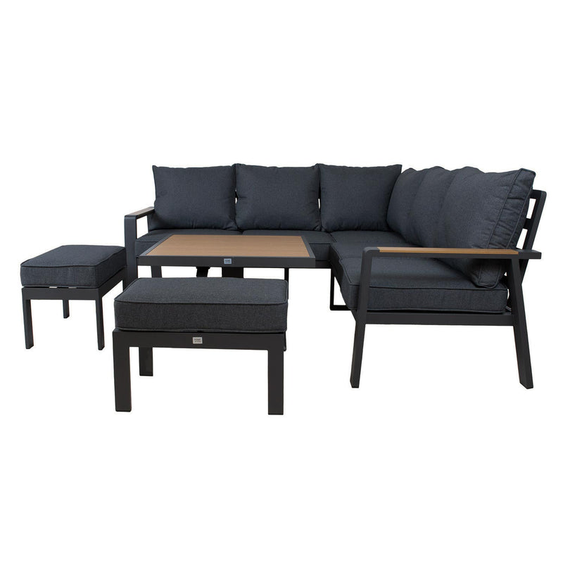Garden furniture set PARKER 4-parts, grey - kuva 6