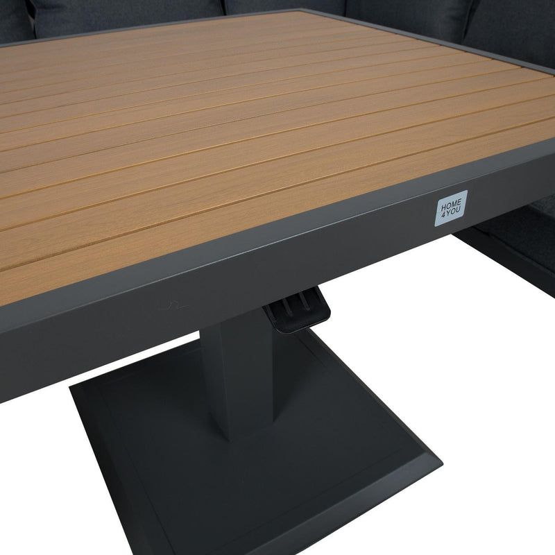 Garden furniture set PARKER 4-parts, grey - kuva 8