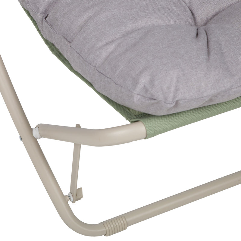 Leisure chair PIPER with canopy, beige - kuva 6