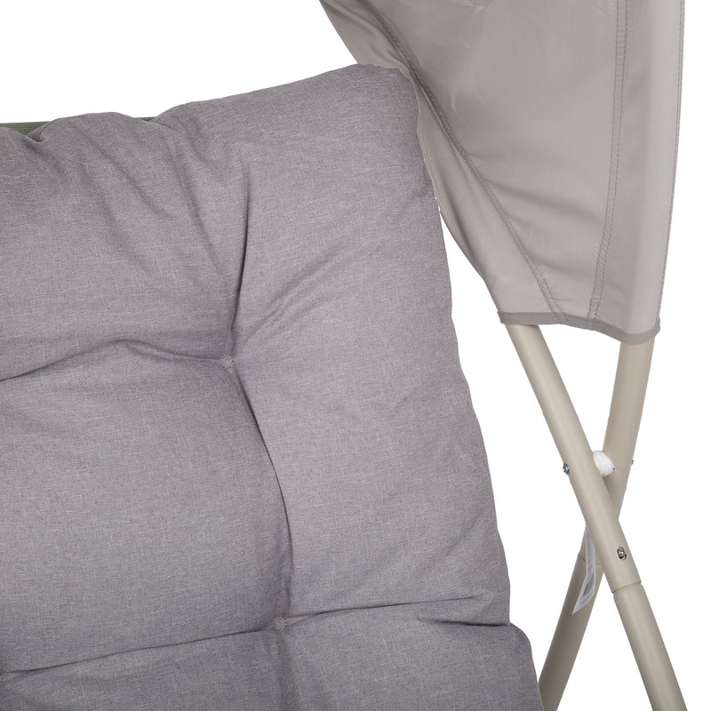 Leisure chair PIPER with canopy, beige - kuva 7