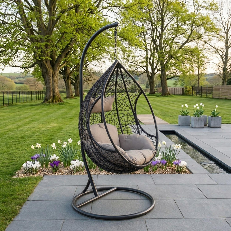Hanging chair DROPLET black - kuva 8
