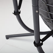 Hanging chair FINSE 2-seater 142x106xH194cm, dark grey - kuva 6