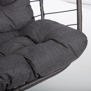 Hanging chair FINSE 2-seater 142x106xH194cm, dark grey - kuva 7