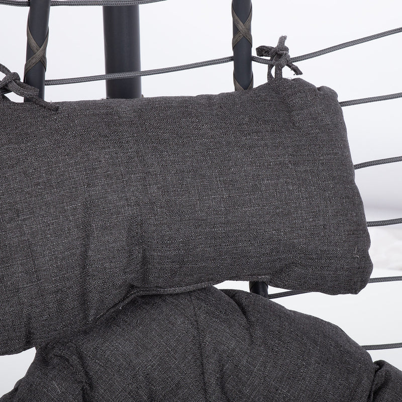 Hanging chair GRANVIN 90x114xH186cm, dark grey - kuva 6