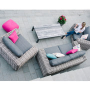Garden furniture set CALISTA table, sofa and 2 chairs, grey - kuva 10