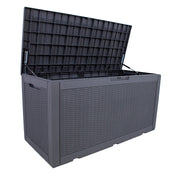 Storage box SAYA 122x54,5x63cm/380L, grey plastic - kuva 8