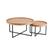 Coffee table MUSIC 2pcs set D60xH38 - 34573