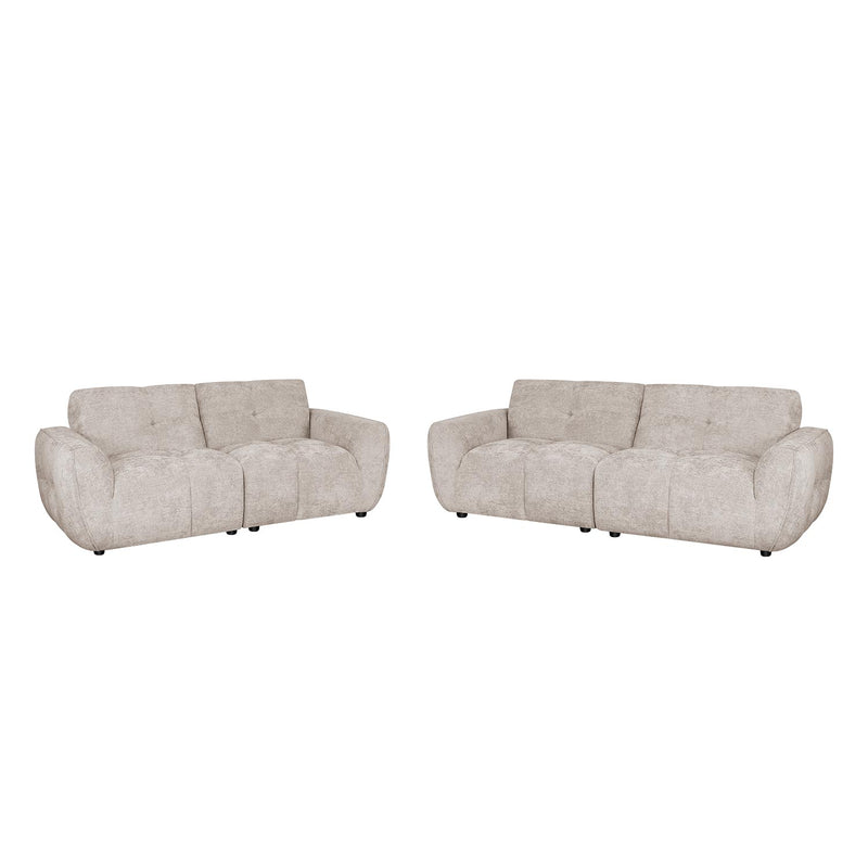 Sofa DAMALI 2-seater, light brown - kuva 6