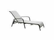 Dublin aurinkotuoli pihatuoli hopeanharmaa runko ruskeat pehmusteet