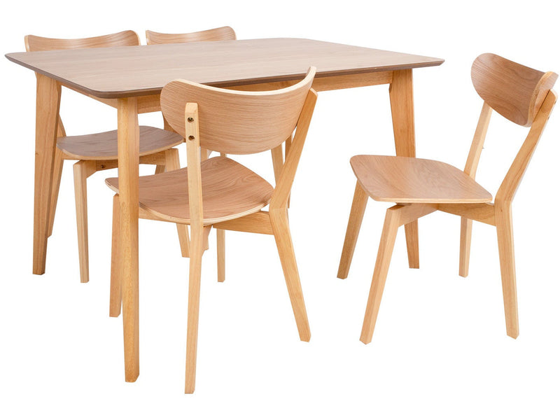 MAKU Roxby Classic 4 ruokailuryhmä tammi luonnonväri moderni design