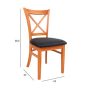 MAKU Mix & match ruokapöydän tuoli tammi ja musta väri