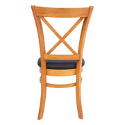 MAKU Mix & match ruokapöydän tuoli tammi ja musta yhdistelmä