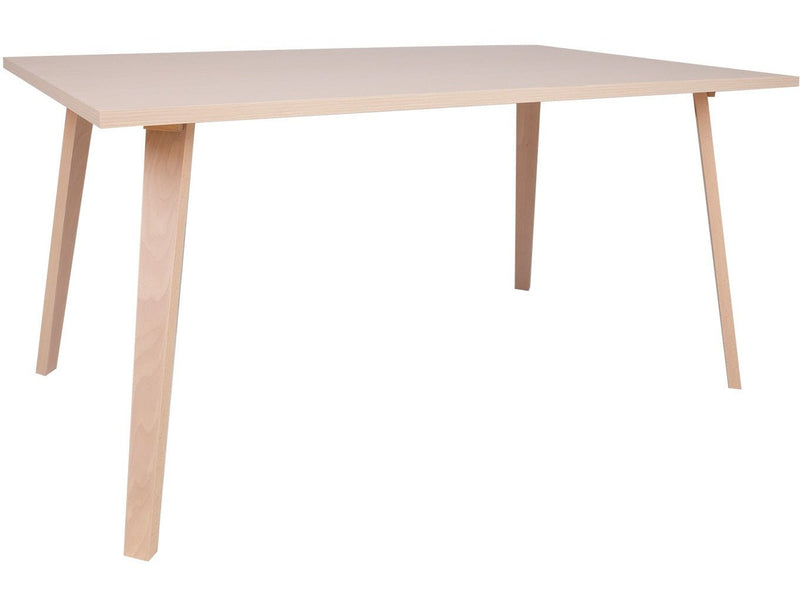 MAKU Adora 4 ruokapöytä pyökki 150x90 cm luonnonvärinen puupinta