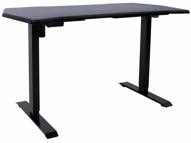 Gamer sähkösäädettävä työ- ja pelipöytä musta 140x70 cm