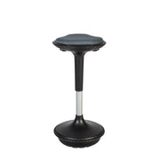 Just fun satulatuoli työtuoli harmaa ja musta ergonominen muotoilu