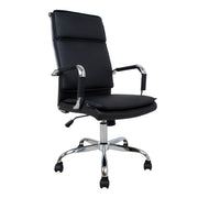 Ultra High työtuoli musta kromi selkänoja korkealla ergonominen