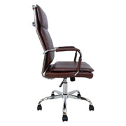 Ultra High työtuoli musta kromi korkeaselkäinen ergonominen