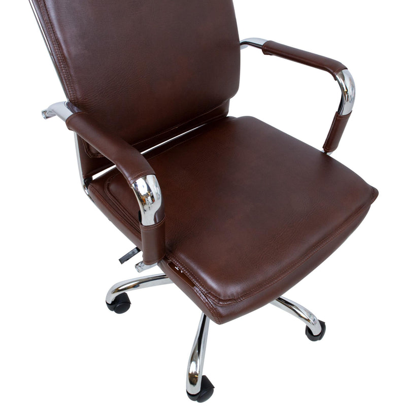 Ultra High työtuoli musta kromi moderni muotoilu ergonominen