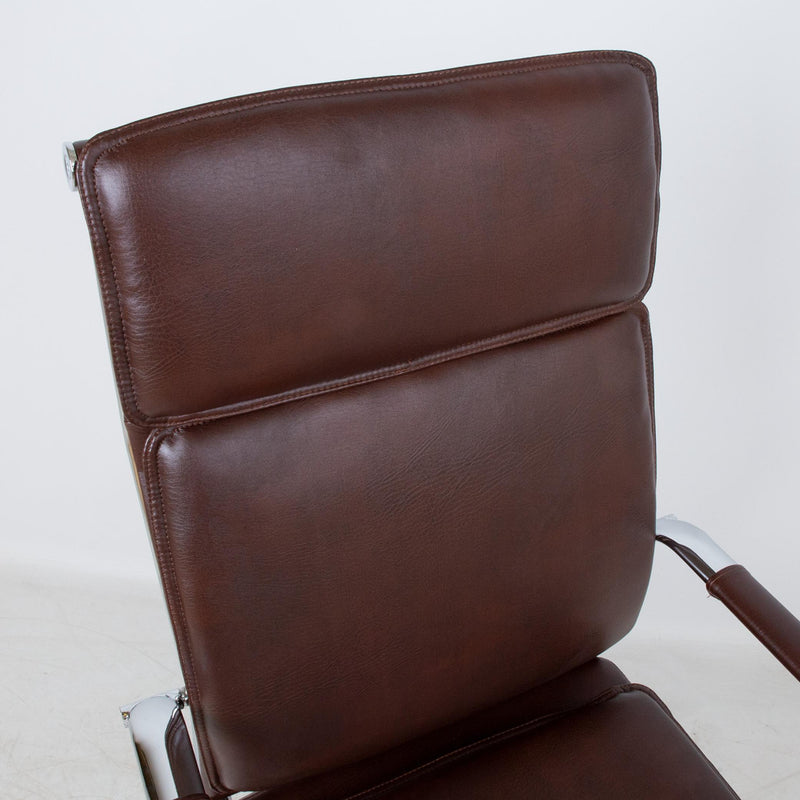 Ultra High työtuoli musta kromi korkeaselkäinen ergonominen