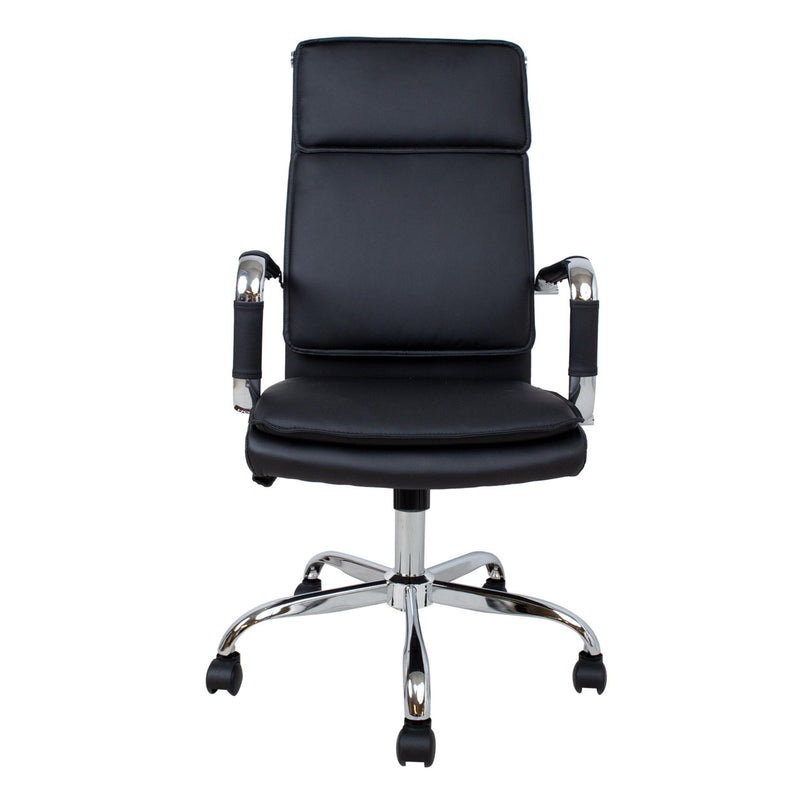 Ultra High työtuoli musta kromirunko ergonominen design