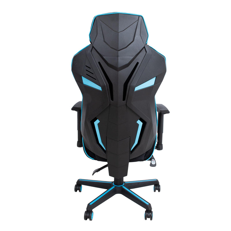 Master 1 pelituoli musta ja turkoosi keinonahka