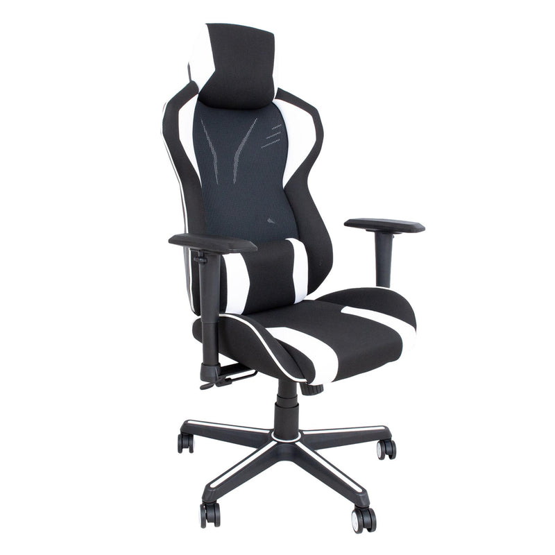 Master 2 pelituoli musta-valkoinen keinonahka ergonominen design