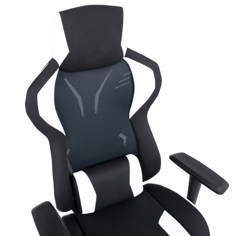 Master 2 pelituoli musta-valkoinen ergonominen muotoilu