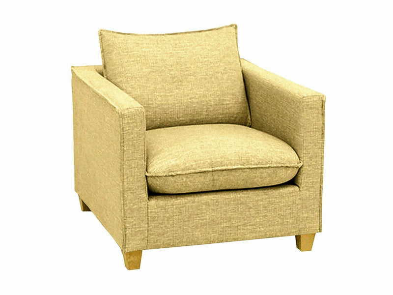 OLO Boss lepotuoli keltainen Orinoco kangas moderni design