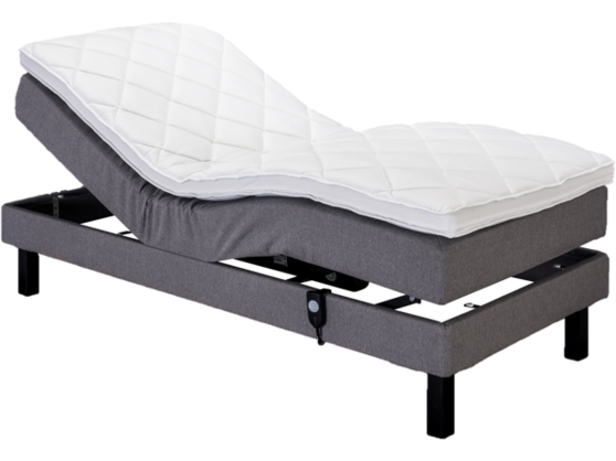 UINU Comfort Lilja moottorisänkysetti runkopatja tummanharmaa 80x200 cm