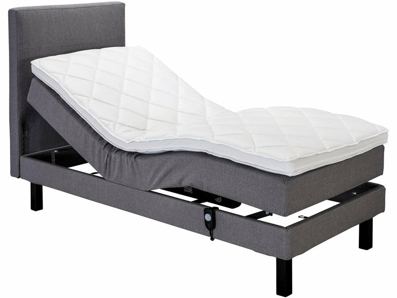 Uinu Comfort Lilja moottorisänkysetti runkopatjat tummanharmaa päädyllä