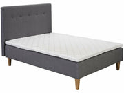 UINU Premium Lumme runkopatjasetti tummanharmaa päädyllä 80x200 cm