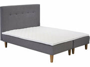 UINU Premium Lumme runkopatjasetti tummanharmaa päädyllä 80x200 cm