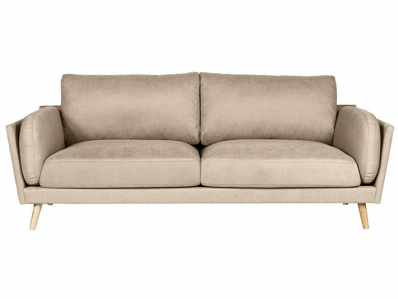 OLO Malaga 3-istuttava sohva beige kangas moderni muotoilu