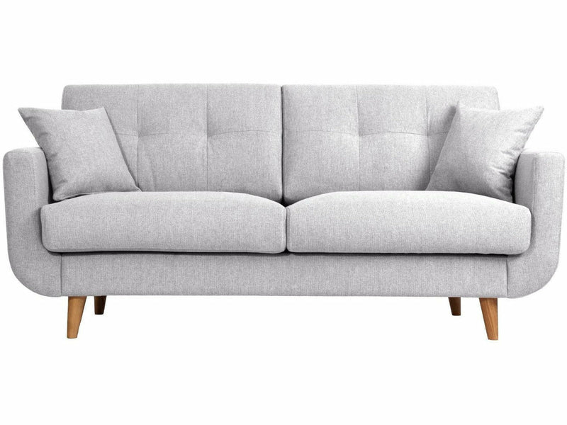 OLO Costa 2-istuttava sohva luonnonvalkoinen kangas minimalistinen design