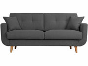 OLO Costa 2-istuttava sohva luonnonvalkoinen kangas minimalistinen design