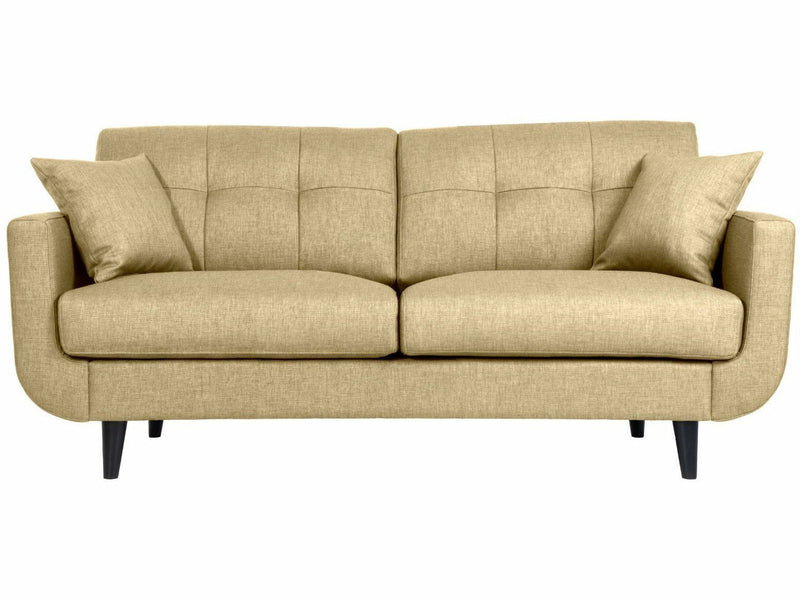 OLO Costa 2-istuttava sohva luonnonvalkoinen kangas minimalistinen design