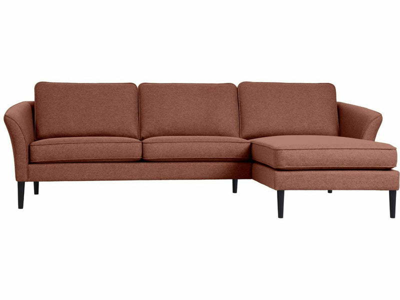 OLO Valencia oikea divaanisohva punainen kangas moderni muotoilu