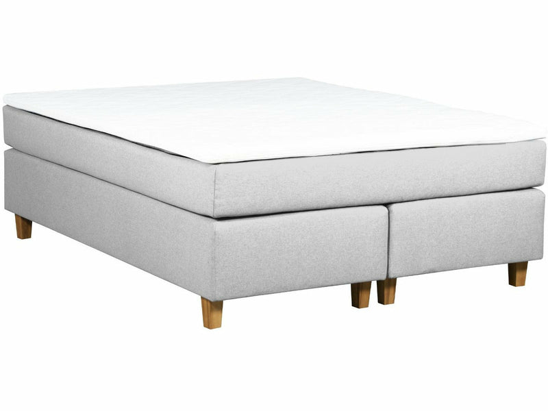 UINU Premium+ jenkkisänky vaaleanharmaa kangas 120 x 200 cm