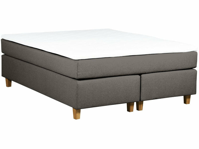 UINU Premium+ jenkkisänky vaaleanharmaa kangas 120 x 200 cm