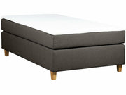 UINU Premium+ jenkkisänky vaaleanharmaa kangas 120 x 200 cm