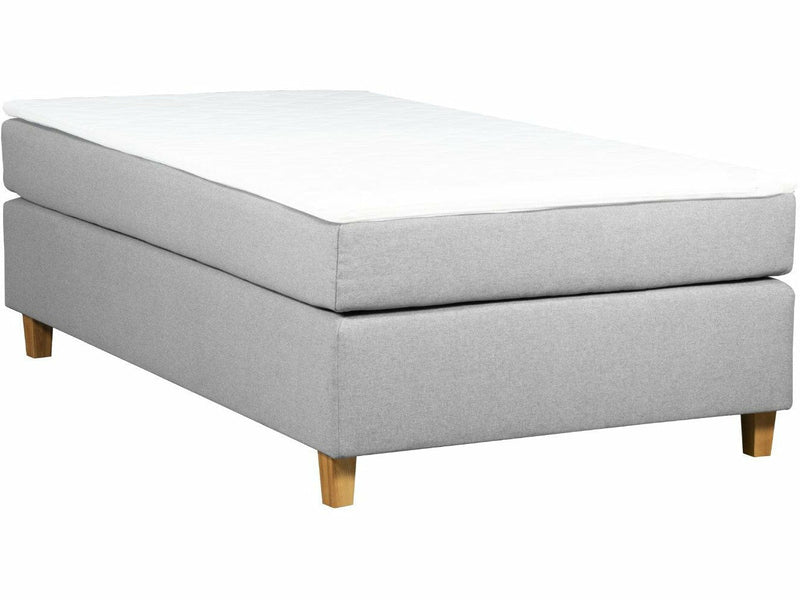 UINU Premium+ jenkkisänky vaaleanharmaa kangas 120 x 200 cm