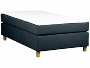 UINU Premium+ jenkkisänky vaaleanharmaa kangas 120 x 200 cm