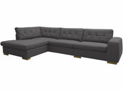 OLO Manhattan kulmasohva vasen beige kangas moderni muotoilu