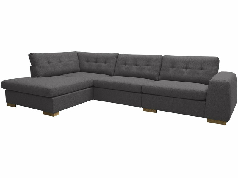 OLO Manhattan kulmasohva vasen beige kangas moderni muotoilu