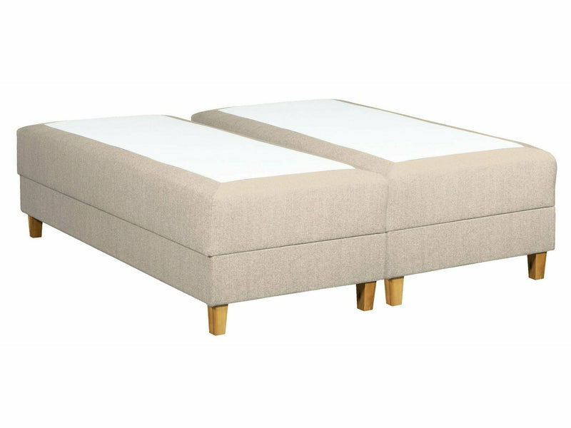 UINU Comfort runkopatja beige vuodevaatelaatikolla 80x200 cm