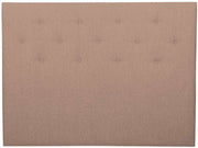 UINU sängynpääty Ultra Fame beige kangas 80 cm leveä pehmustettu sängynpääty